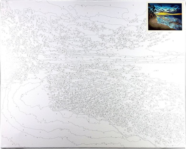 Zestaw kreatywny Malowanie po numerach 40x50cm Zachód słońca